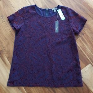 Beautiful purple and blue lace top